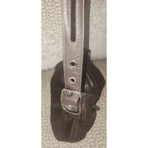 Vintage Coach 1417 East West Legacy Shoulder Bag in Brown Soft Leather 1417 - Picture 9 of 11